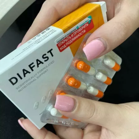 Оригинальное лекарство Diafast от диабета 1 и 2 типа